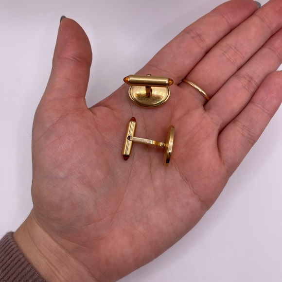 Vintage Krementz Gold Tone Cuff Mens CuffLinks - Picture 3 of 4